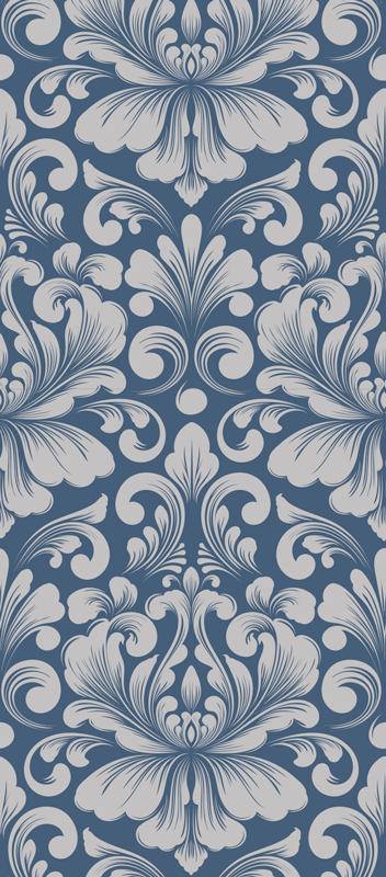 Tapis vinyle vintage motif damassé classique - TenStickers