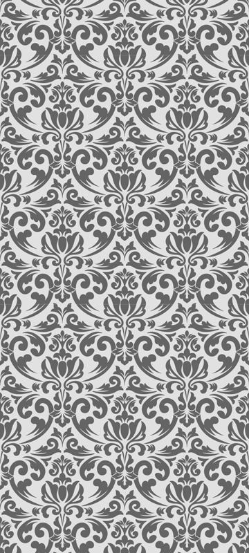 Tapis vinyle vintage design damassé abstrait - TenStickers