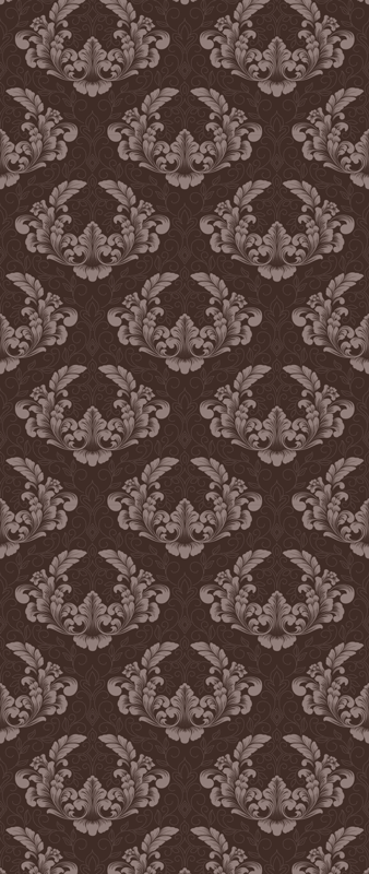 Tapis vinyle vintage motif damassé sans couture - TenStickers