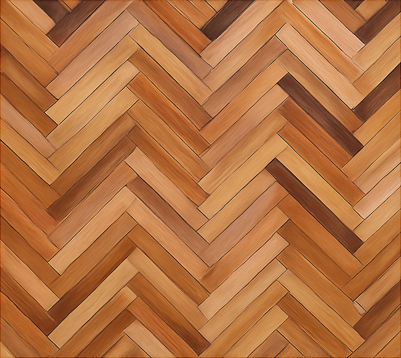 Tapis vinyle texture parquet en chevrons chêne classique - TenStickers