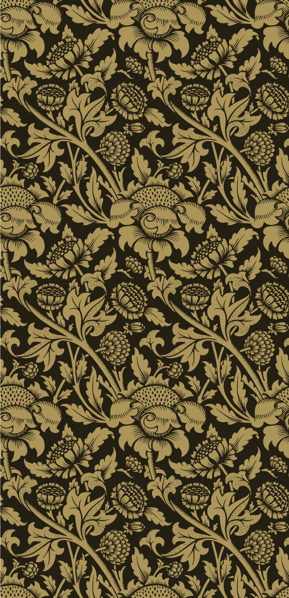 Tapis vinyle vintage motif floral français vintage - TenStickers