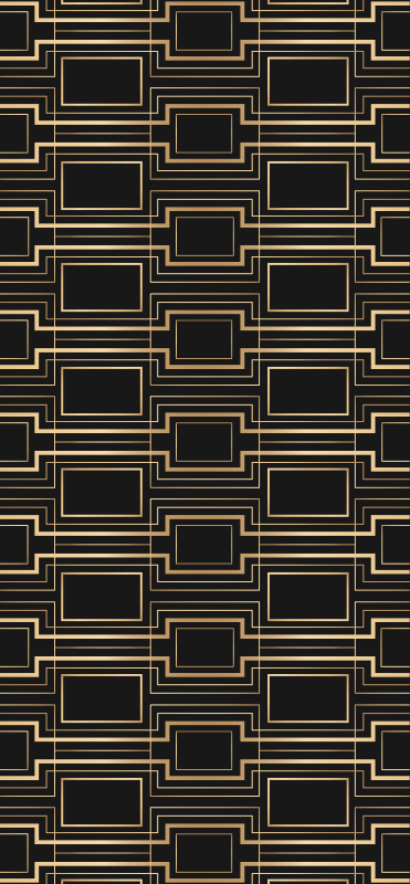 Tapis vinyle vintage motif décoratif cadres dorés - TenStickers