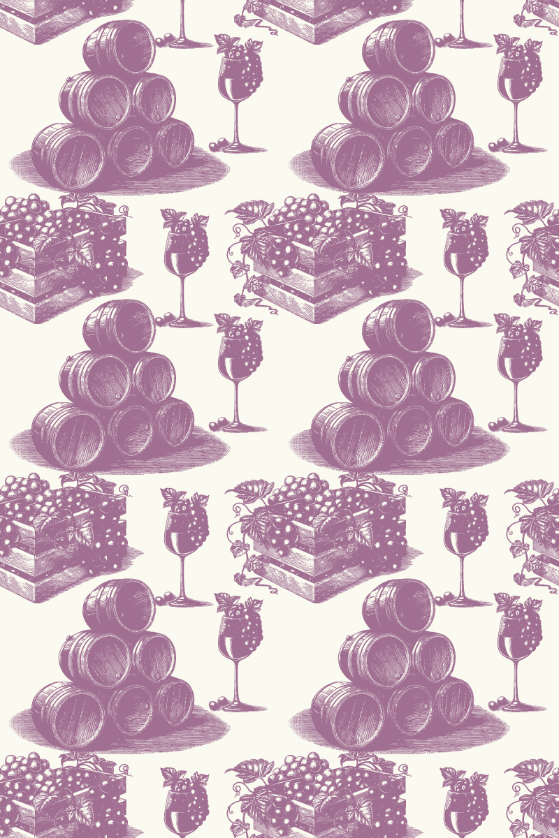 Tapis vinyle vintage motif vintage français violet - TenStickers