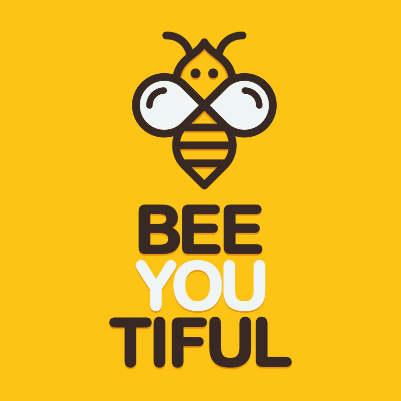 Tapis vinyle citation vous êtes si belle comme une abeille - TenStickers