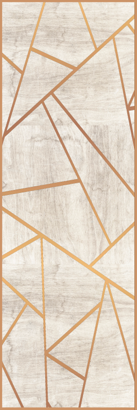 Tapis vinyle texture motif géométrique bois noyer - TenStickers