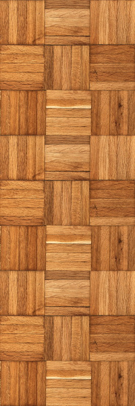 Tapis vinyle texture motif carreaux bois marron - TenStickers