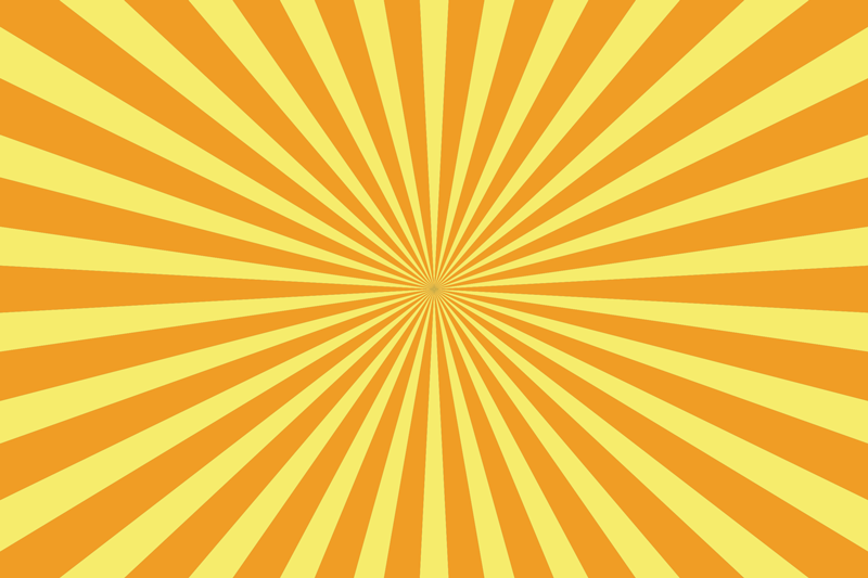 Tapis vinyle géométrique coucher de soleil abstrait orange - TenStickers