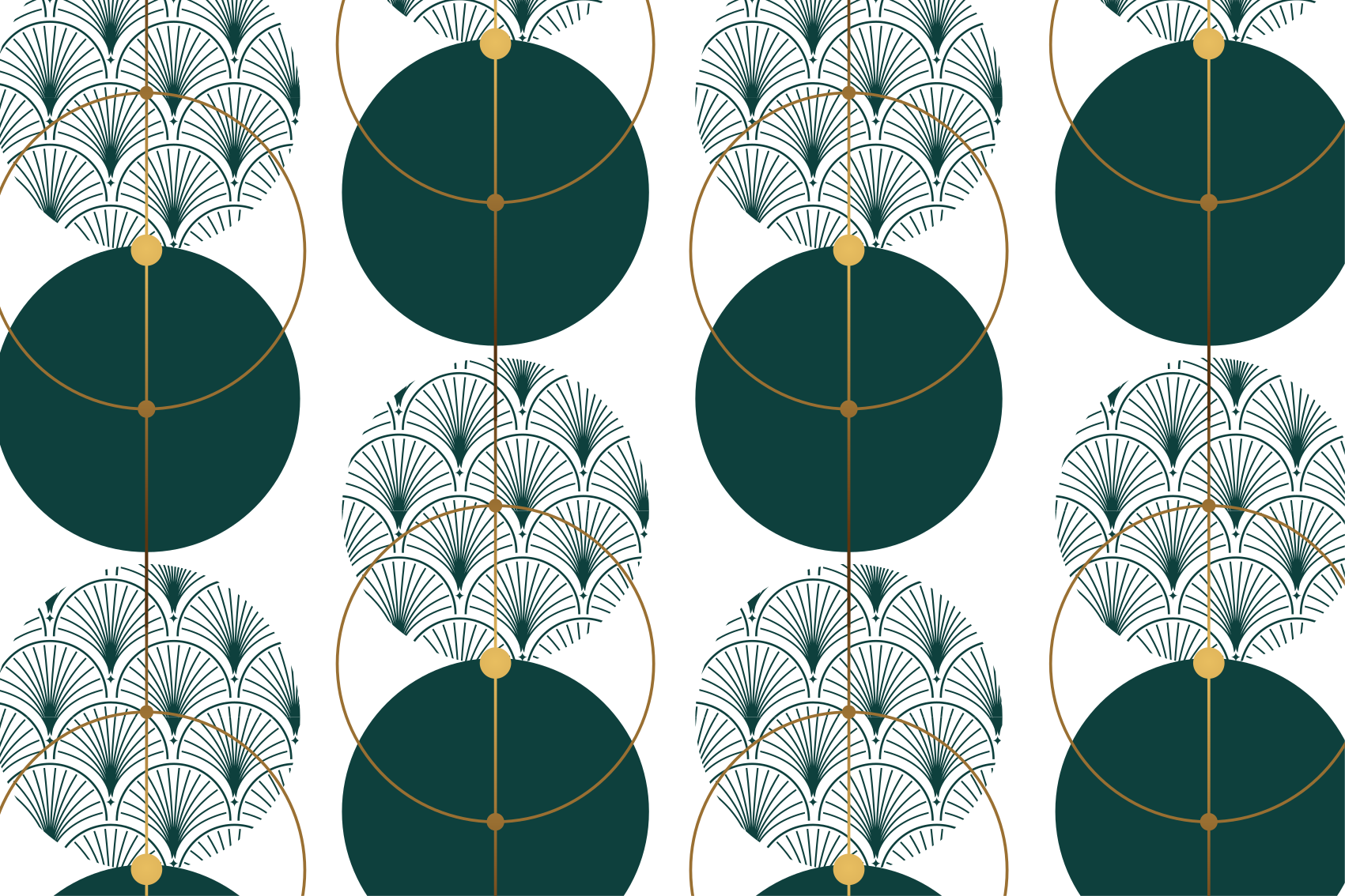 Tapis vinyle géométrique style glamour artistique - TenStickers