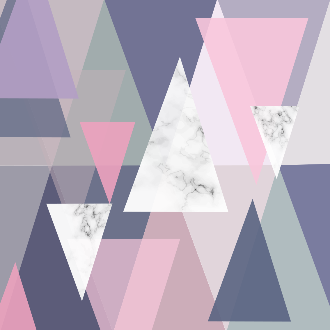 Tapis vinyle géométrique triangles en 3d - TenStickers