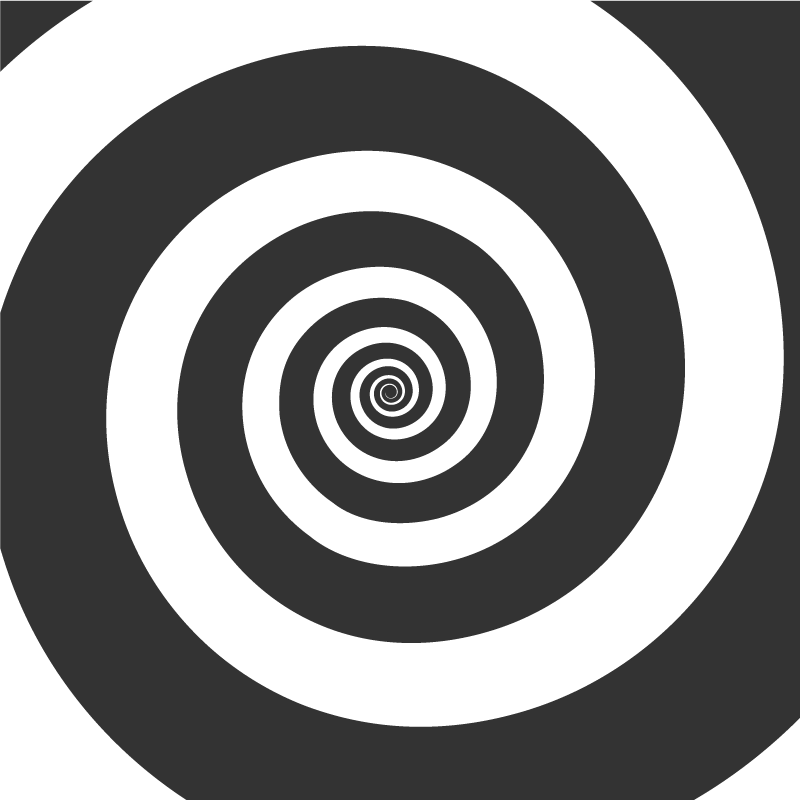 Tapis vinyle géométrique mouvement spiral - TenStickers
