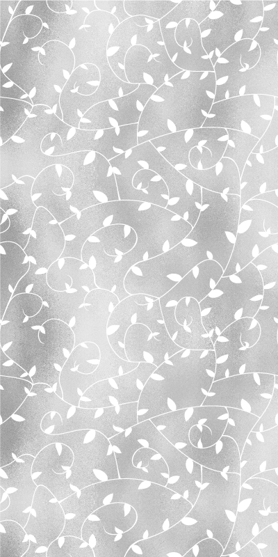 Tapis vinyle couloir branches d'arbre blanc et argent - TenStickers