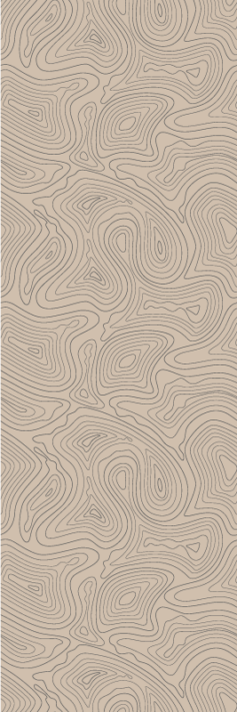 Tapis vinyle beige topographique taupe - TenStickers