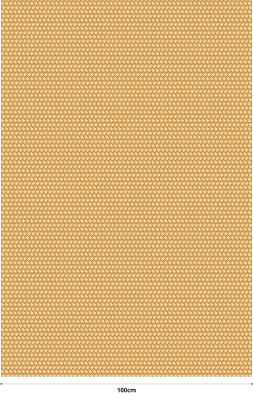 Tapis vinyle beige texture osier - TenStickers