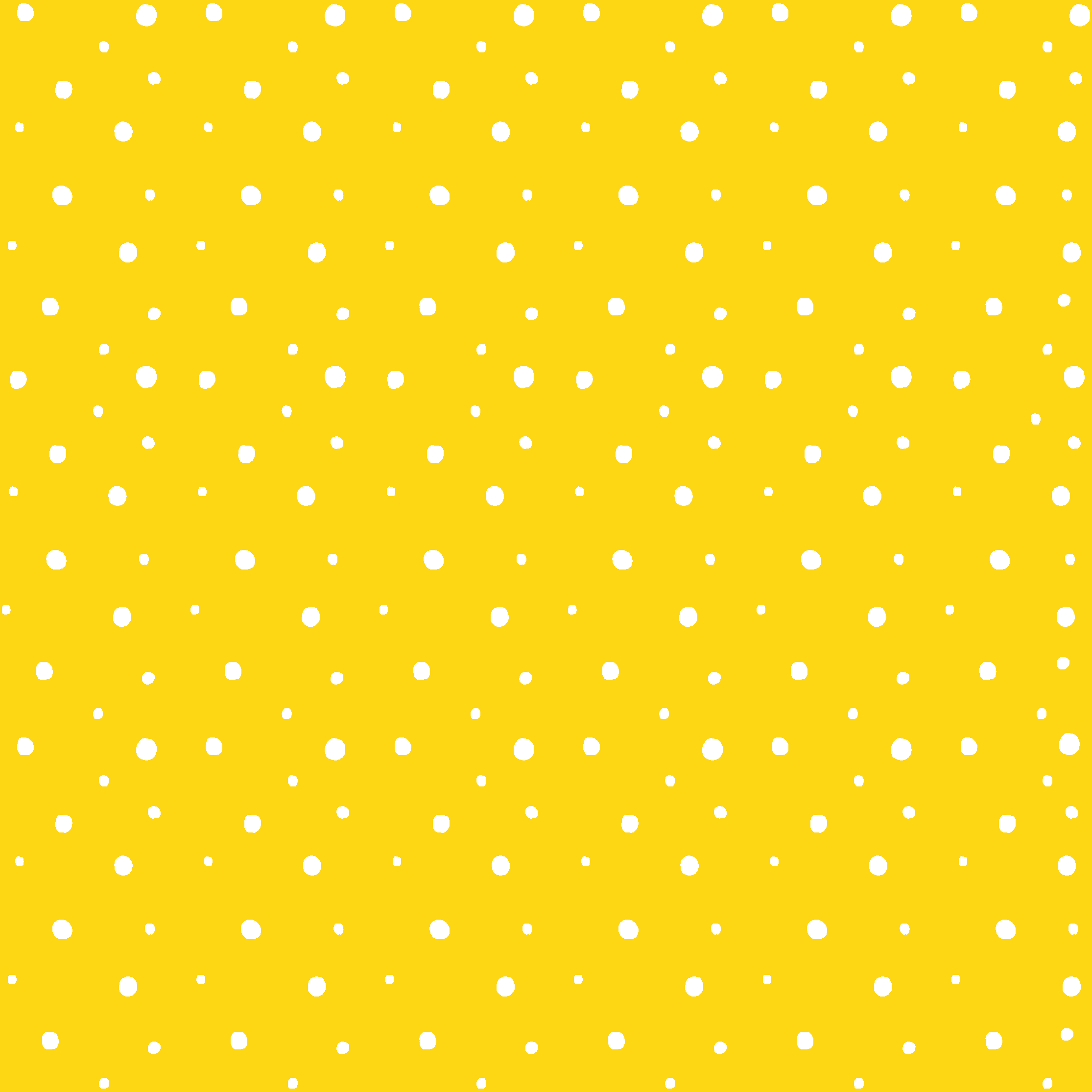 Tapis vinyle jaune motif cercles - TenStickers
