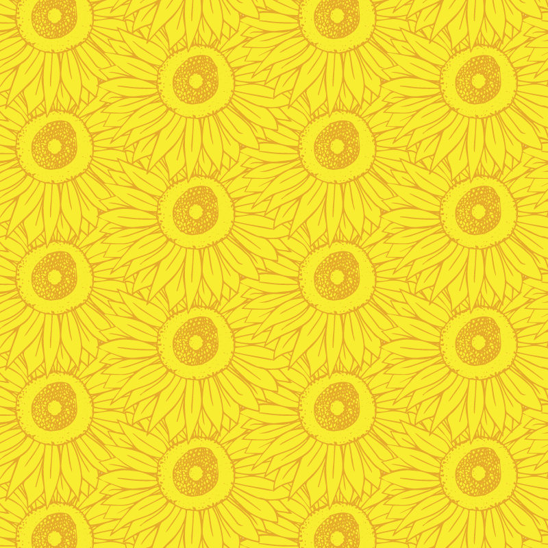 Tapis vinyle jaune teintes de tournesol claires - TenStickers