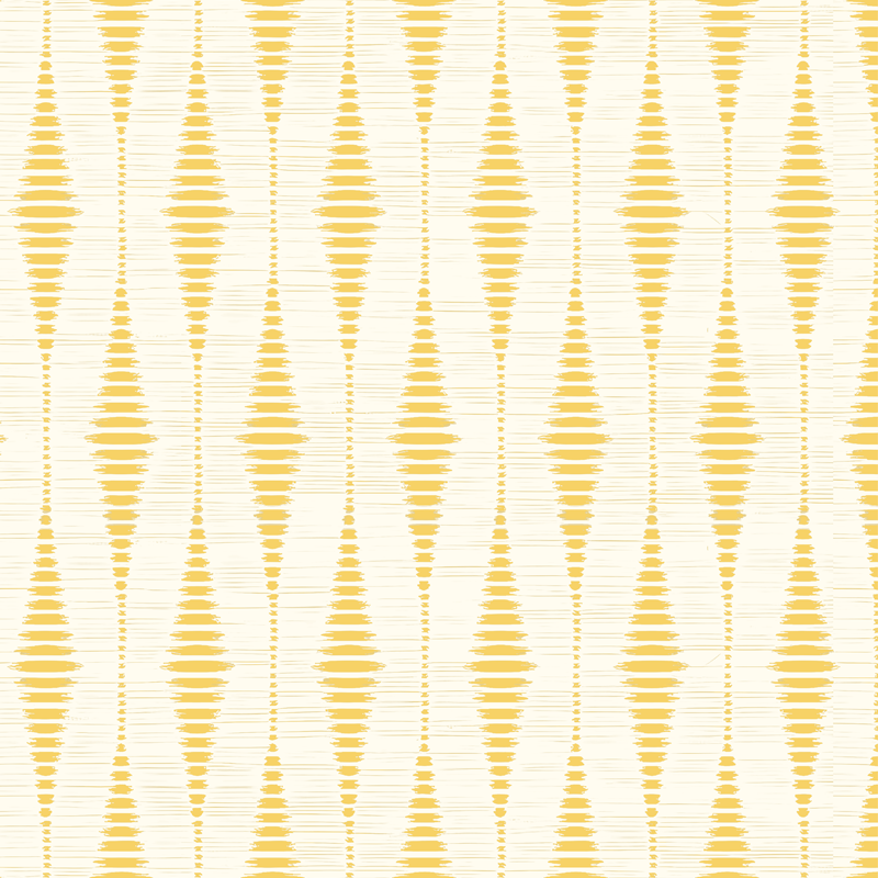 Tapis vinyle jaune ikat rabaul jaune - TenStickers