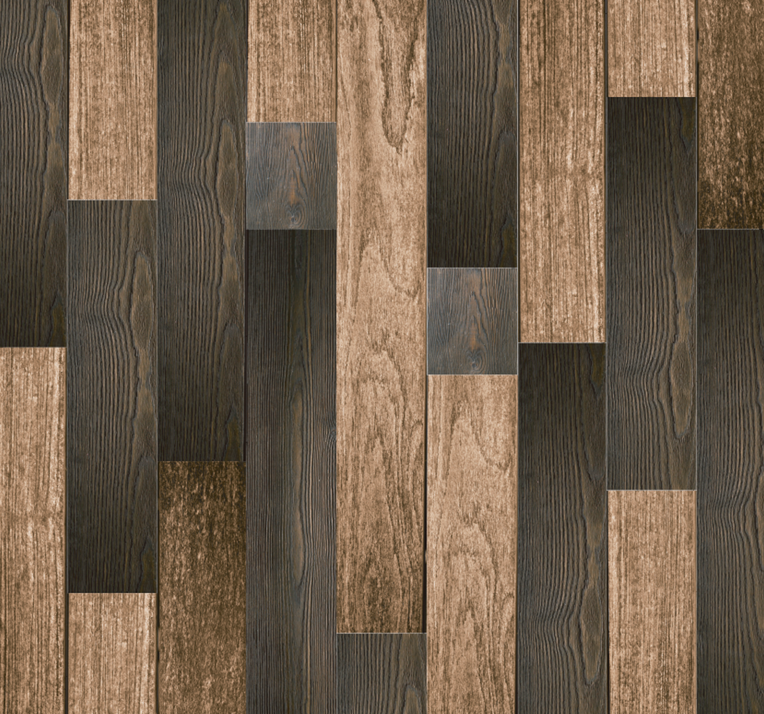 Tapis vinyle marron motifs bois sophistiqués - TenStickers
