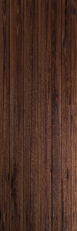 Tapis vinyle marron lames de bois rustiques foncées - TenStickers