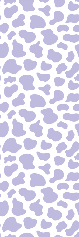 Tapis vinyle violet imprimé vache violet - TenStickers