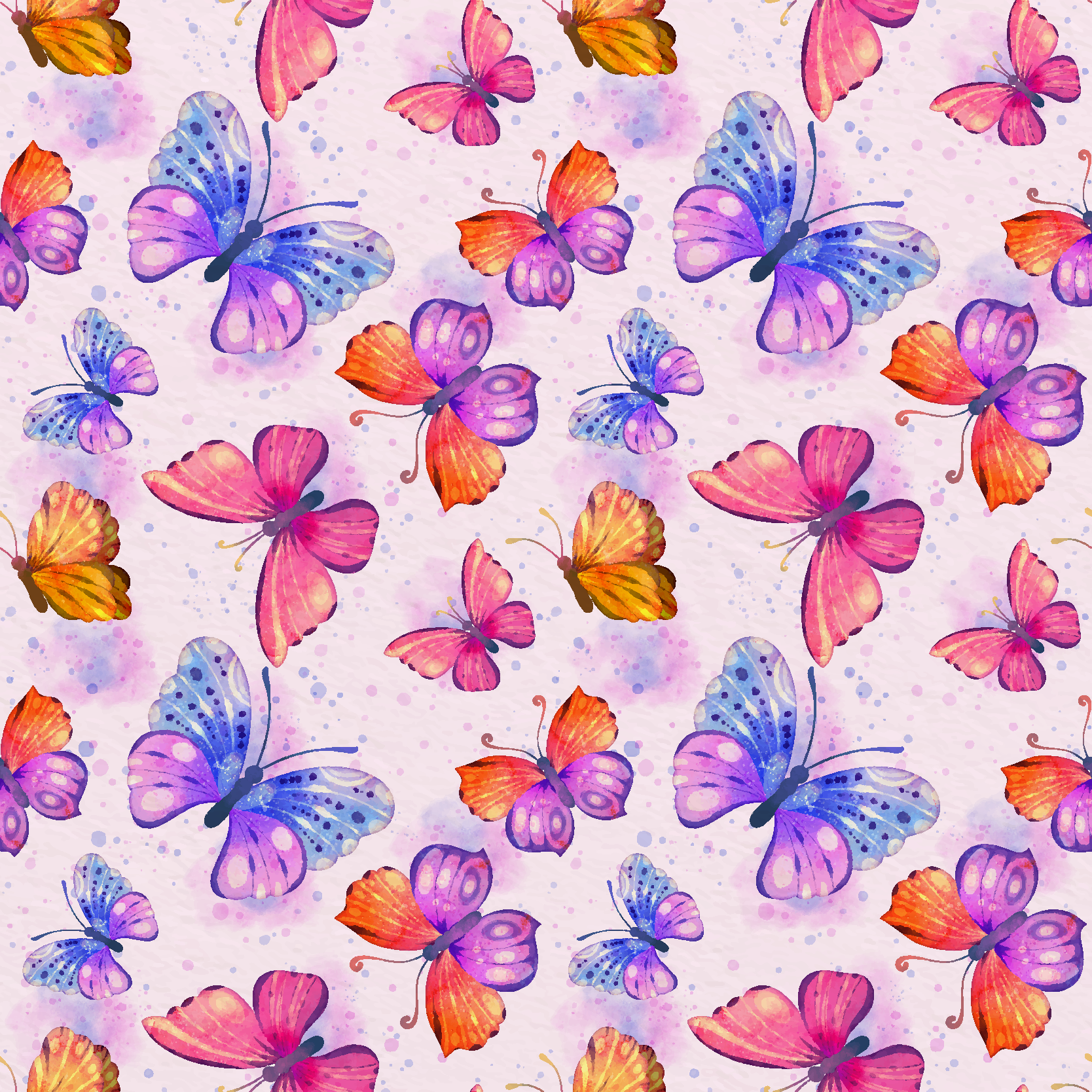 Tapis vinyle violet aquarelle colorée - TenStickers