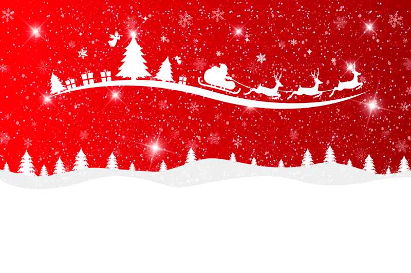 Tapis vinyle rouge vague de noël - TenStickers