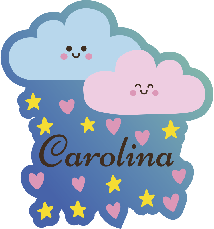 Tapis vinyle et étoiles personnalisable - TenStickers