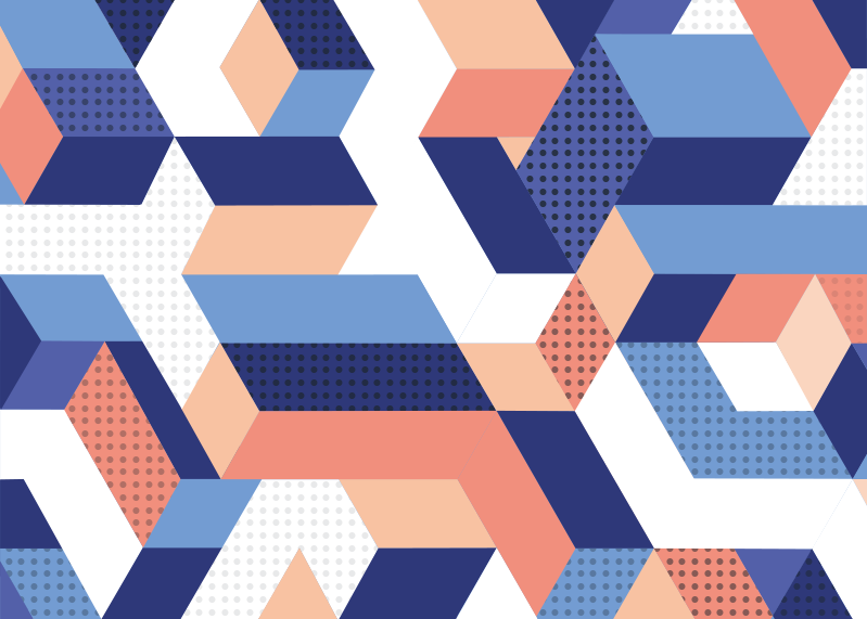 Tapis moderne en vinyle 3d géométrique - TenStickers