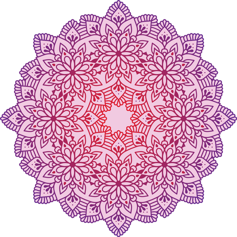 Tapis vinyle mandala emblème mandala - TenStickers