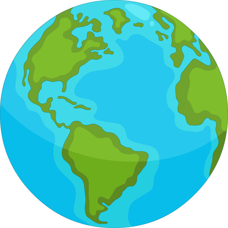 Tapis vinyle illustratif carte du monde - TenStickers