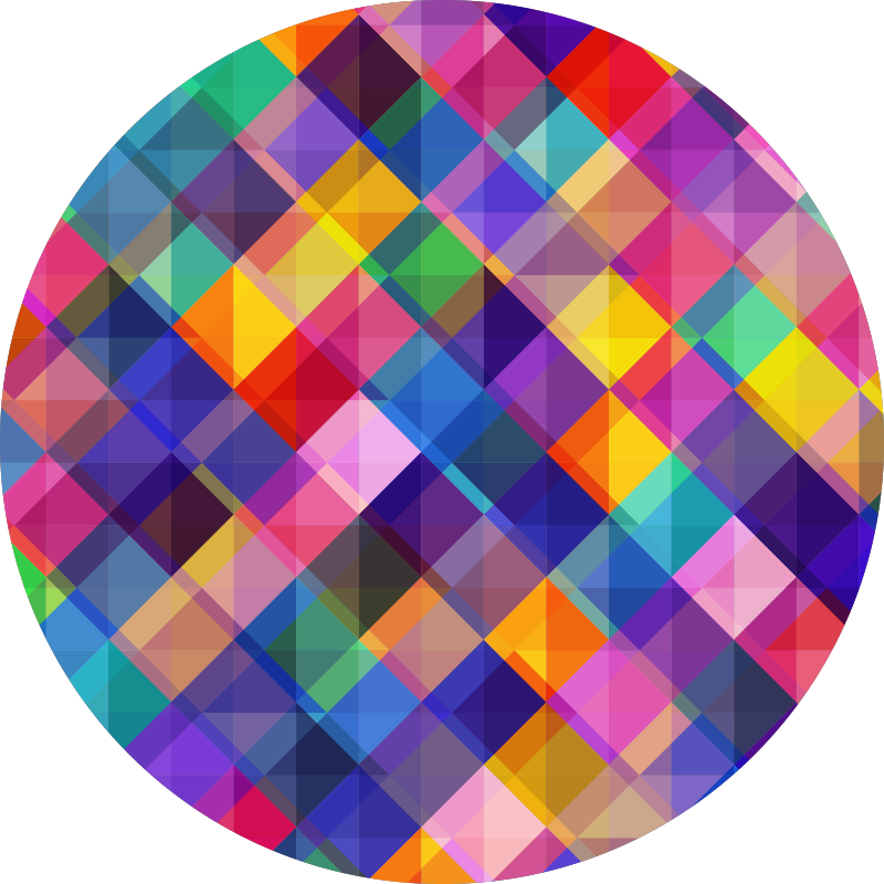 Tapis moderne en vinyle mosaïque colorée - TenStickers