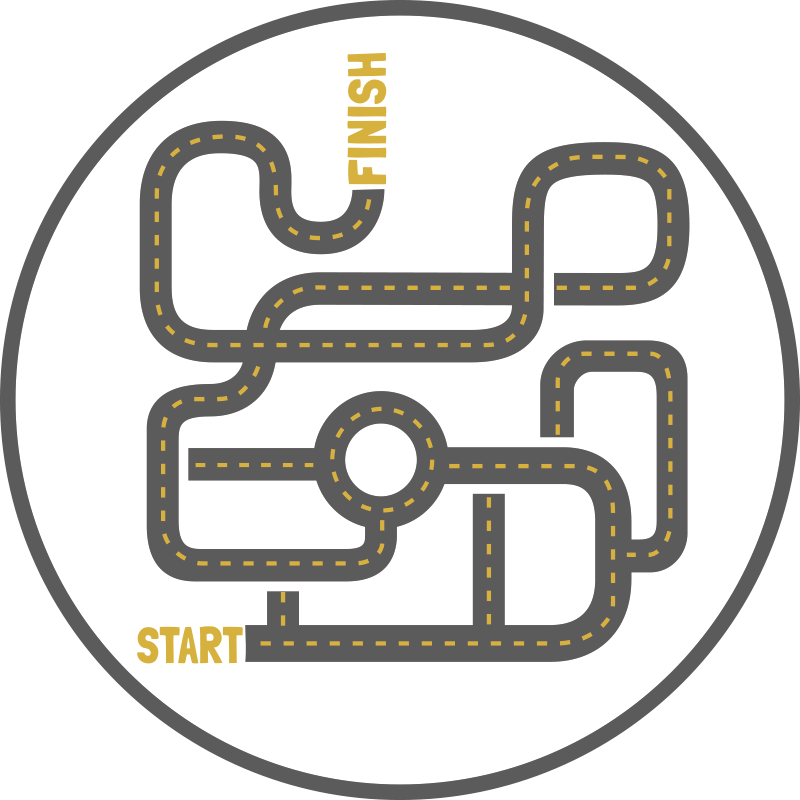 Tapis vinyle jeux aventure routière - TenStickers