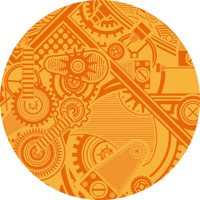 Tapis vinyle original de style steampunk vintage - TenStickers