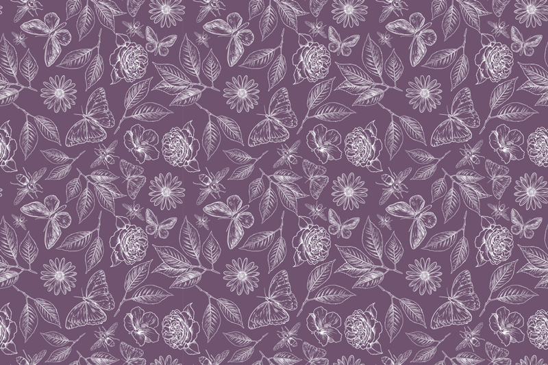 Tapis de salon en vinyle à adhesif deco botanique vintage - TenStickers