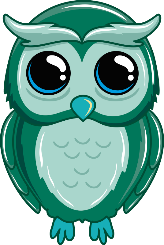 Tapis vinyle mignon animal chouette pour enfant - TenStickers