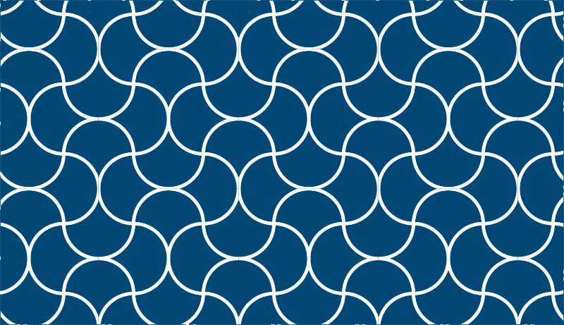 Tapis vinyle salle de bain motif de vagues géométriques - TenStickers