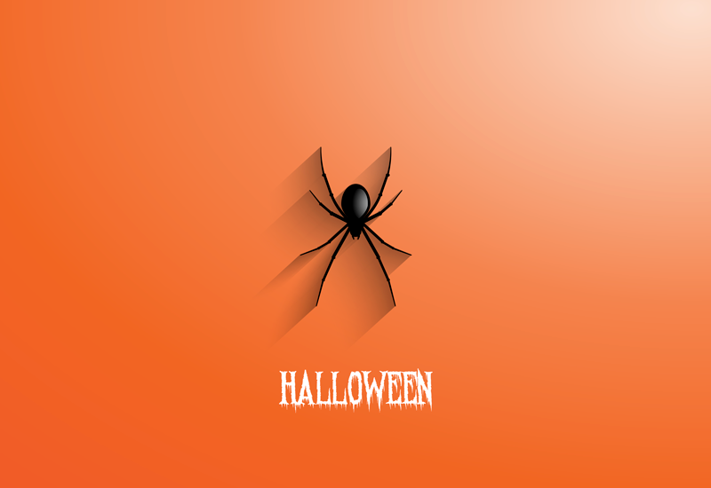 Tapis vinyle halloween araignée d'halloween - TenStickers
