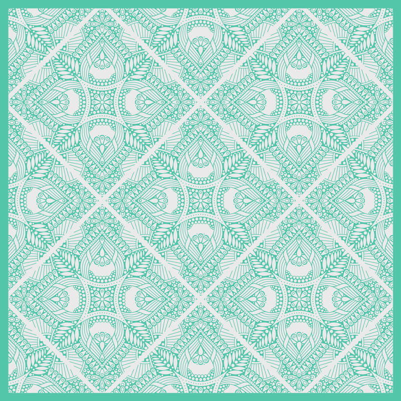 Tapis chambre Design ornemental - TenStickers