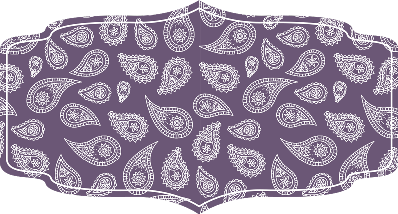 Tapis vinyle mandala motif paisley - TenStickers