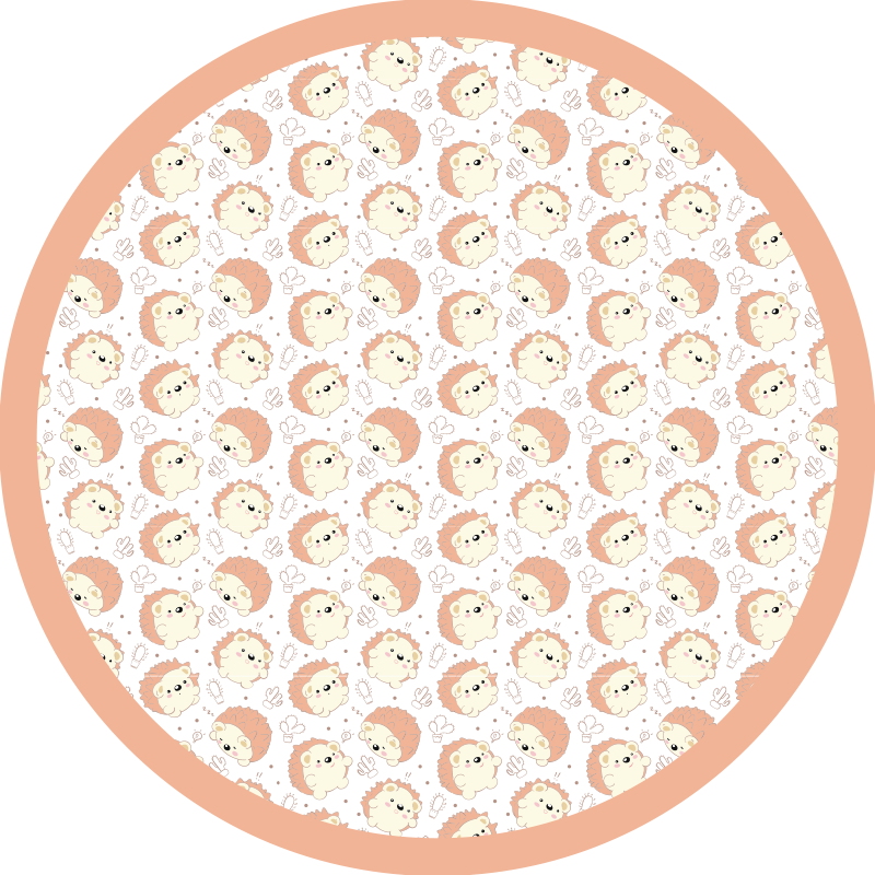 Tapis vinyle Petits hérissons  - TenStickers