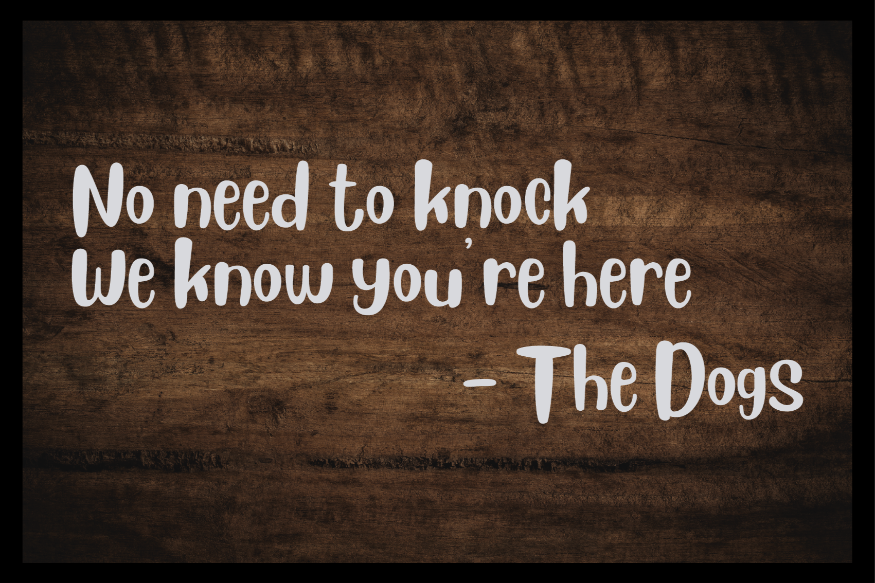 Tapis vinyle citation bienvenue chez vous - TenStickers