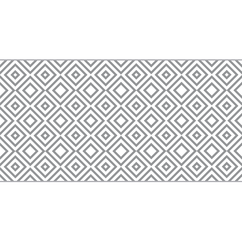 tapis vinyle moderne  carrés gris panoramique - TenStickers