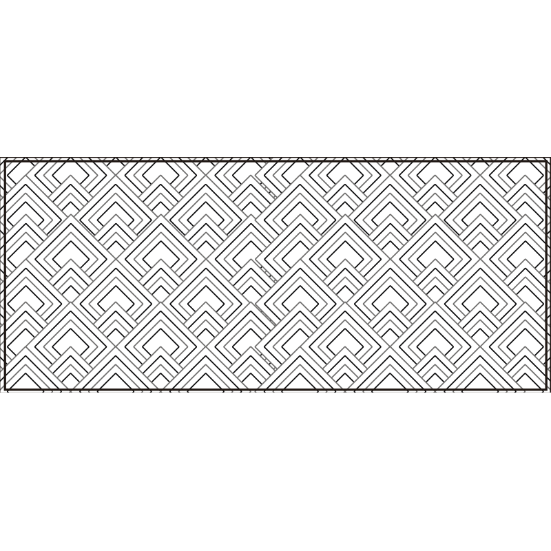 Tapis vinyle moderne formes géométriques - TenStickers