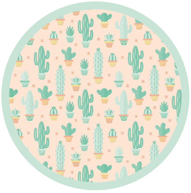 tapis vinyle pour enfants Cactus enfants - TenStickers