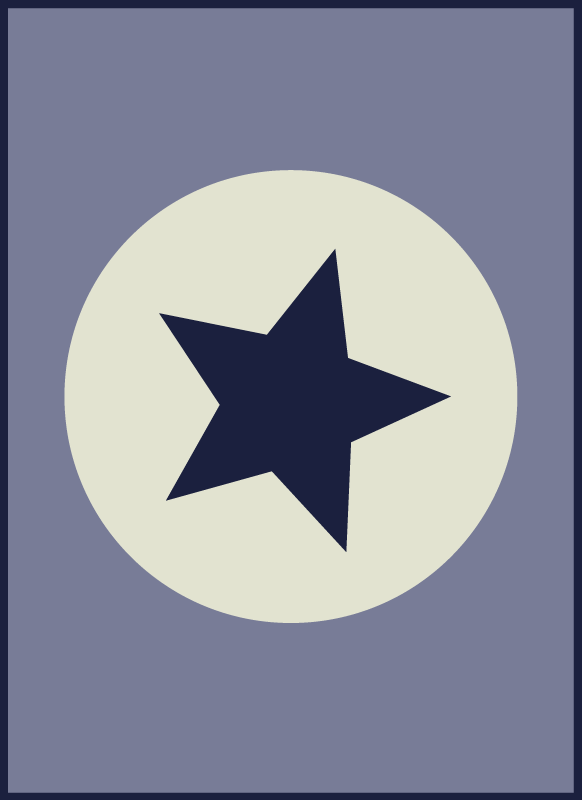 Tapis vinyle étoile centre de table étoilé - TenStickers