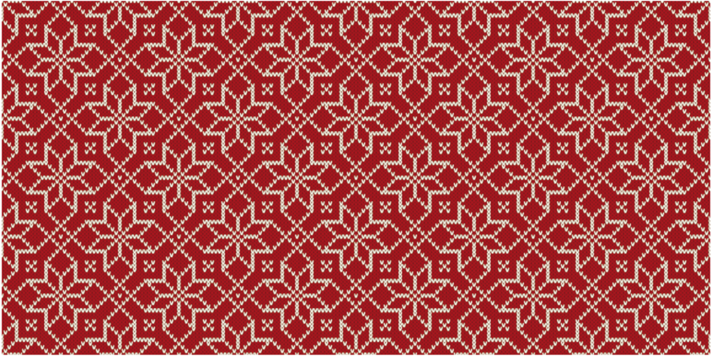 Tapis de vinyle de noël flocon de neige rouge et blanc - TenStickers