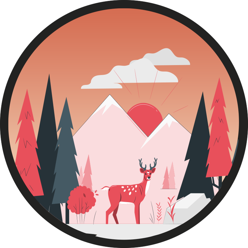 Tapis vinyle nature vue de paysage naturel tranquille - TenStickers