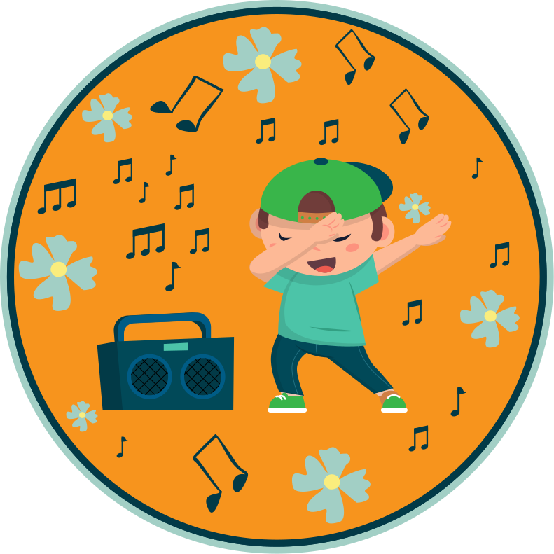 Tapis vinyle pour enfants imagerie de danse enfantine - TenStickers
