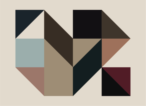 tapis vinyle geometrique couleurs - TenStickers