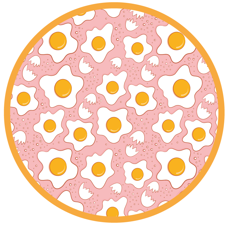tapis vinyle cuisine Oeufs au plat - TenStickers