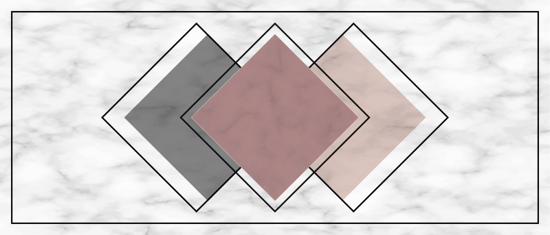 Tapis vinyle marbre géométrique - TenStickers